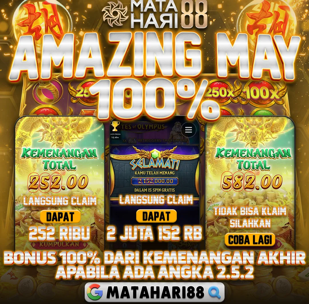 MATAHARI88 BONUS 100%